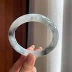 糯冰乌鸡翡翠平安镯(60.6mm)（yc413663）