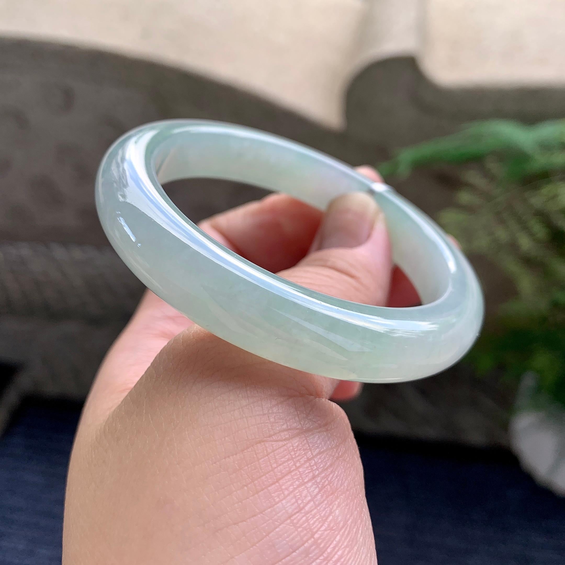 细糯种晴底平安镯（53.6mm）（yc226062）
