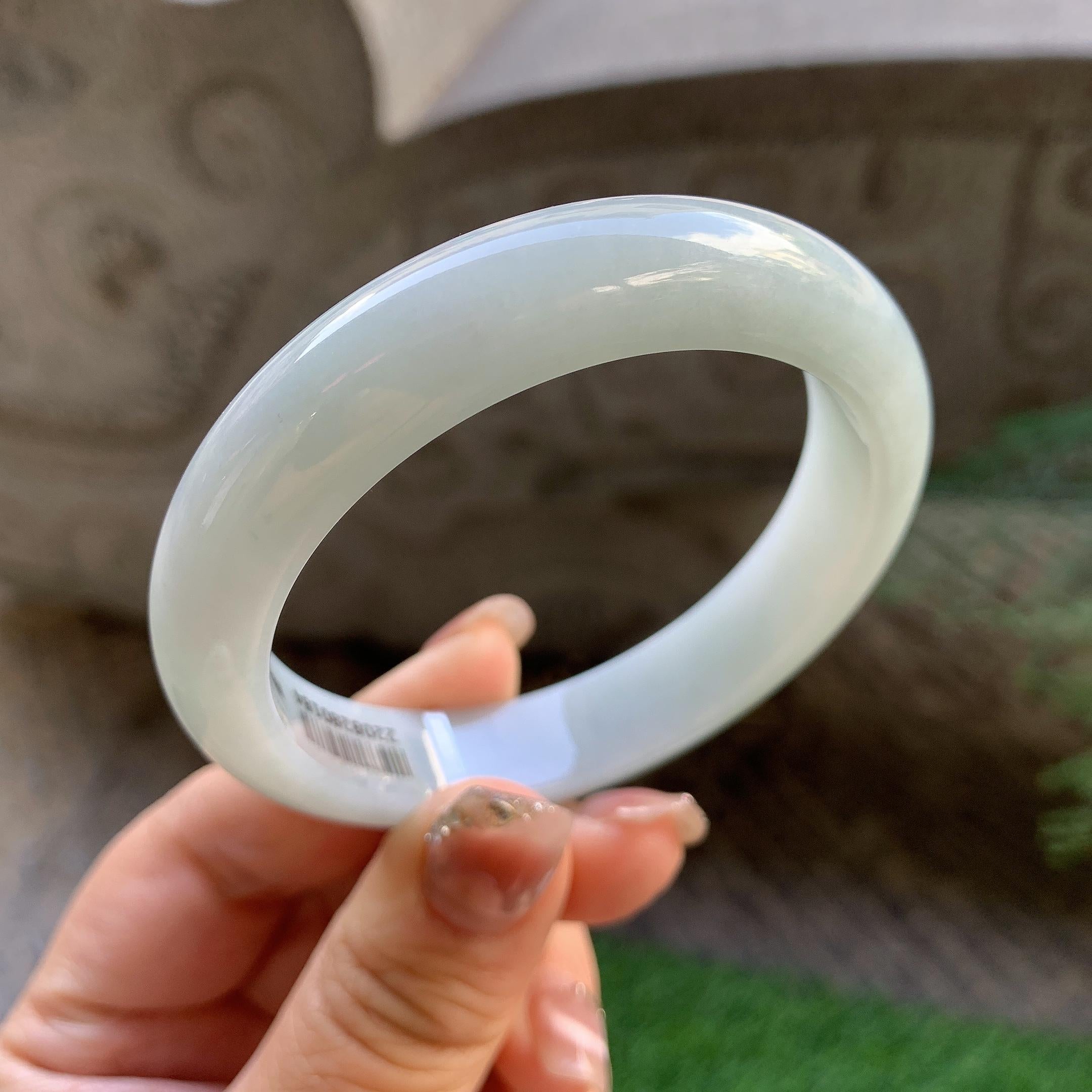 细糯种无色平安镯（54.5mm）（yc293321）