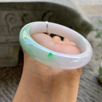 细糯种飘绿平安镯（57.2mm）（yc202388）
