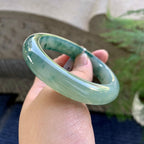 糯冰种飘花平安镯（57.6mm）（yc249458）