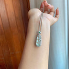 18k金镶冰种带底色翡翠豆子（yc246211）