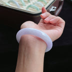 糯种紫罗兰翡翠手镯（55.5mm）（yc016181）