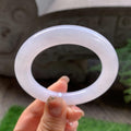 细糯种无色圆条手镯（50.5mm）（yc293331）