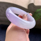 糯冰种紫罗兰宽版轮胎手镯（58.2mm）（yc253805）