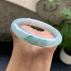 细糯种飘花平安镯（62.1mm）（yc196536）