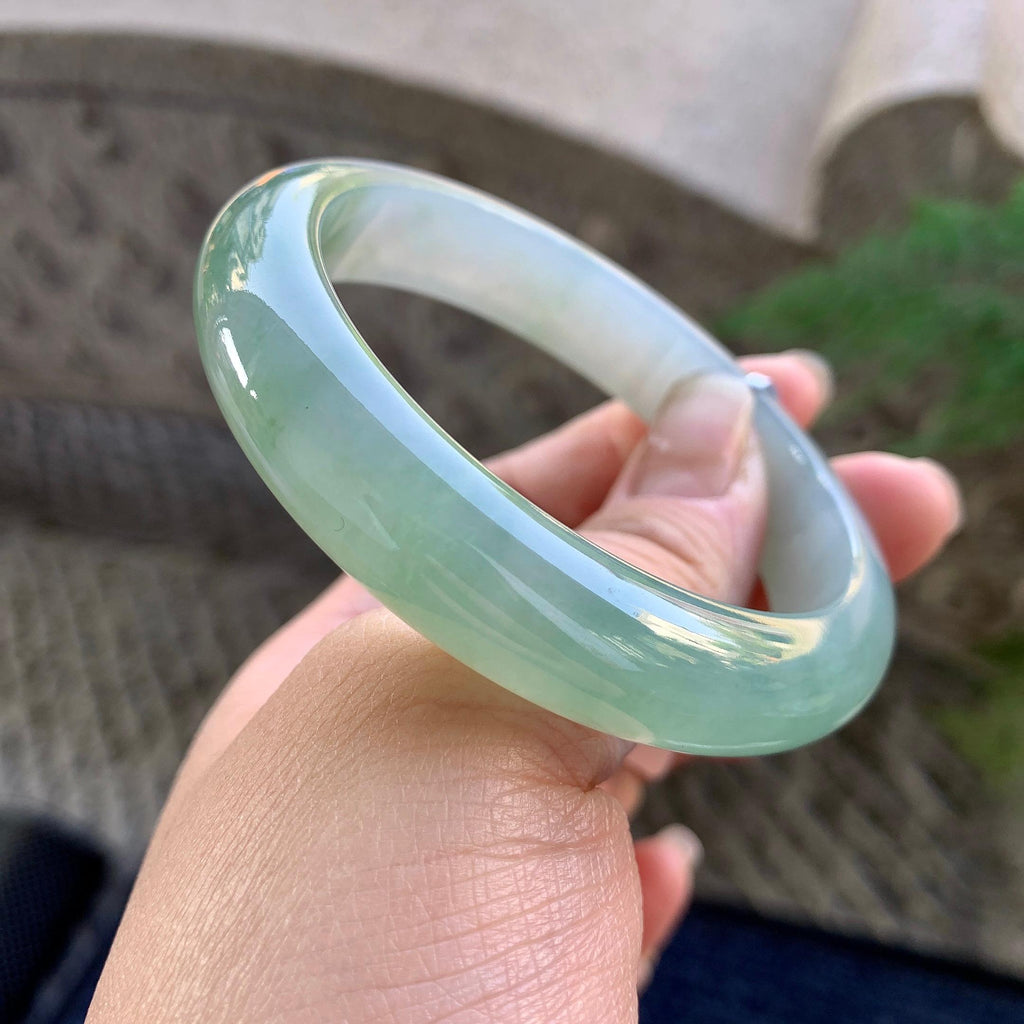 糯冰种晴水平安镯（56.8mm）（yc305694）