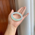 糯冰晴底翡翠平安镯（53.7mm）（yc278052）