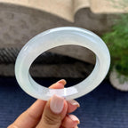 糯冰种飘花平安镯（56.6mm）（yc229259）