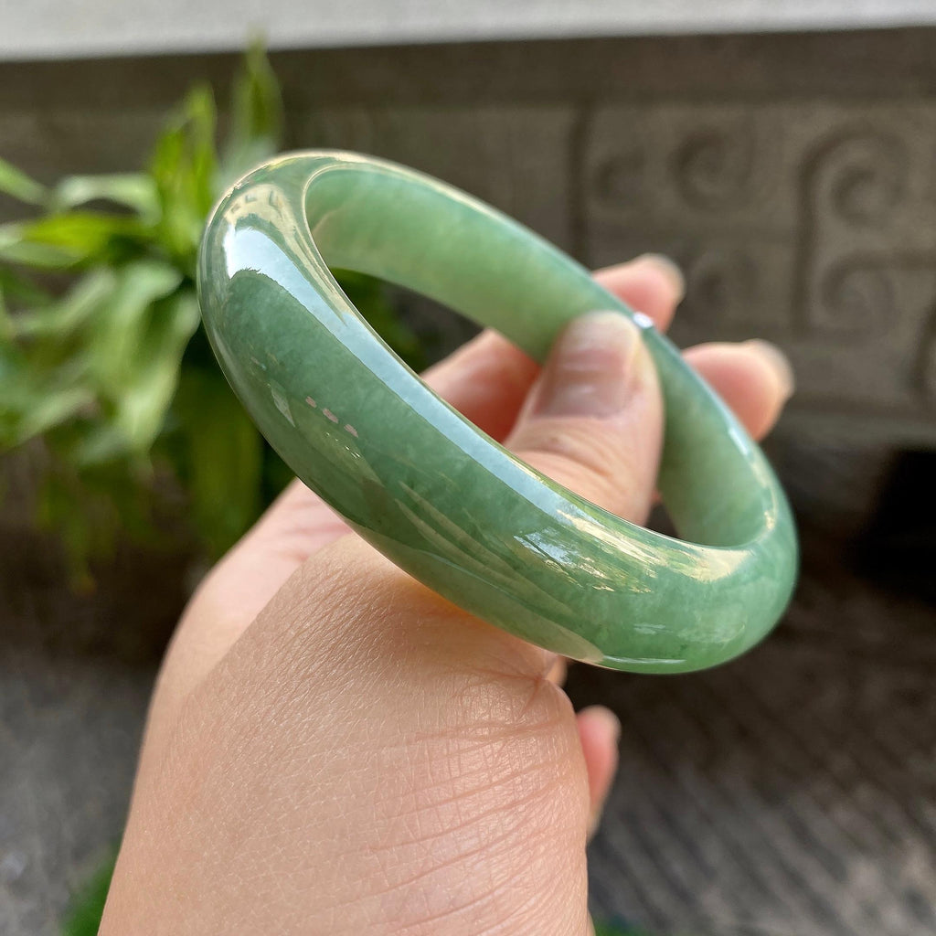 糯种油青平安镯（56.2mm）（yc311017）