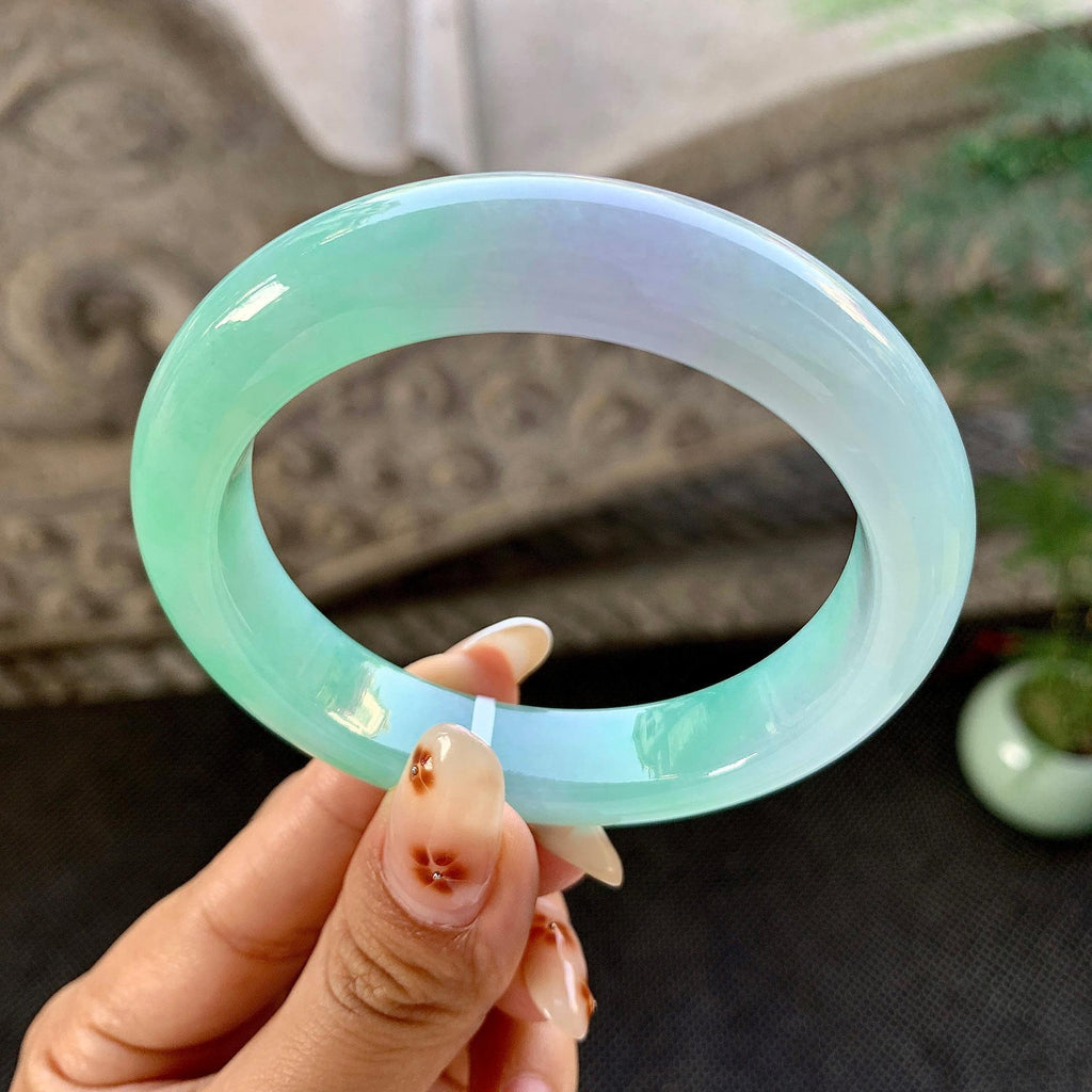 细糯种春彩平安镯（55mm）（yc264526）