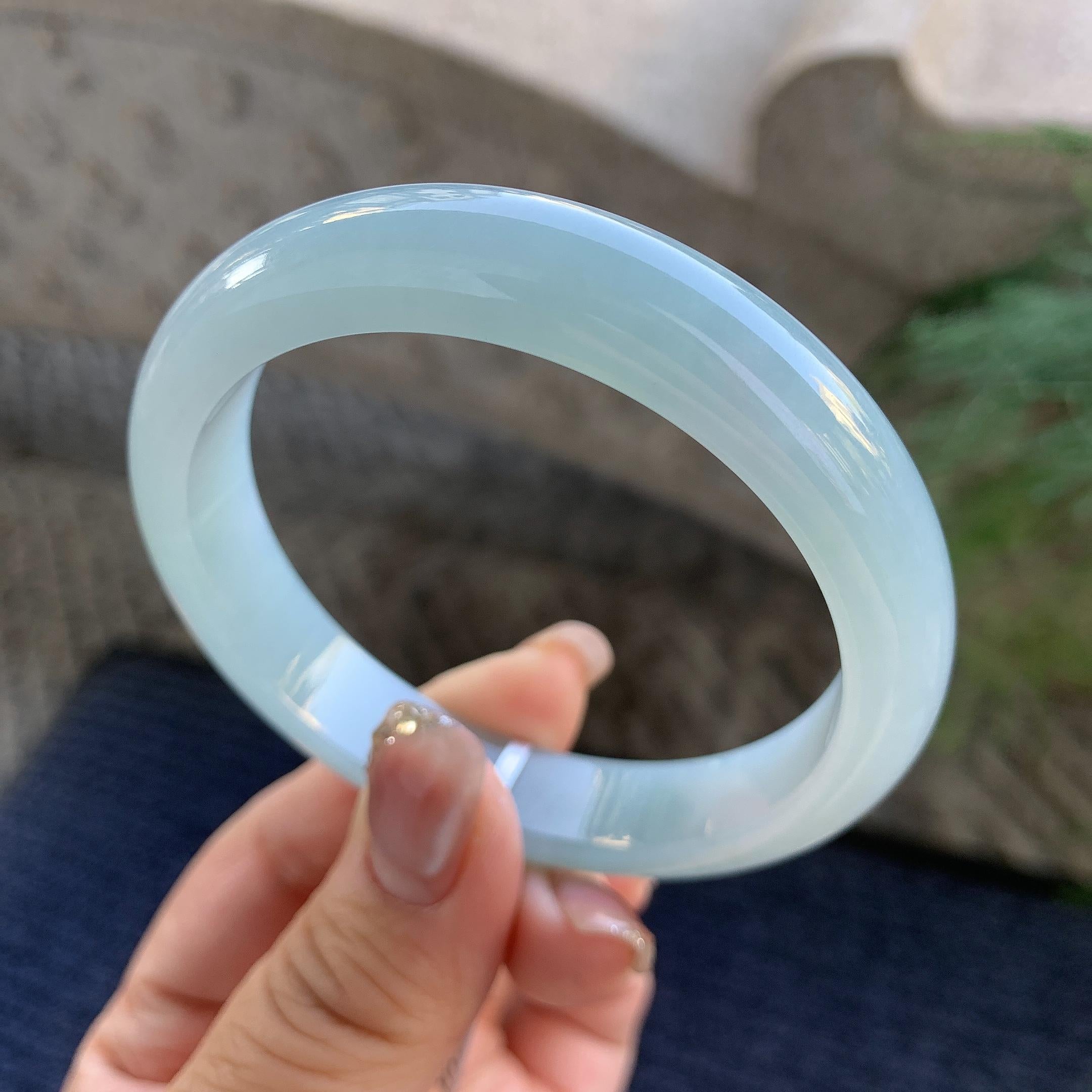 细糯种晴底平安镯（56.7mm）（yc294661）