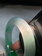 糯冰种飘阳绿平安镯（54.6mm）（yc292672）
