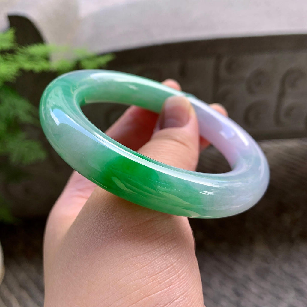 细糯种春彩圆条手镯（56.5mm）（yc202379）