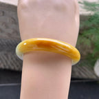 细糯种黄翡贵妃手镯（52.5mm）（yc288669）