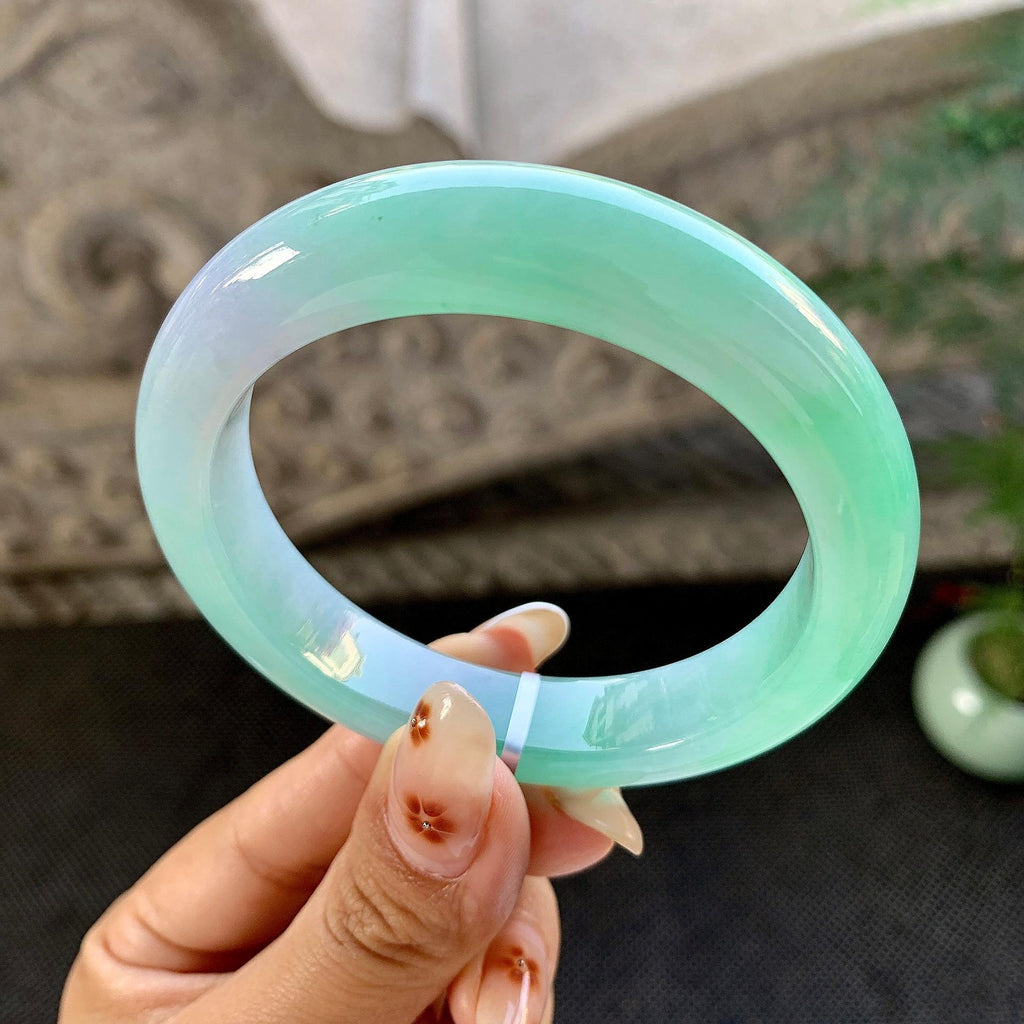 细糯种春彩平安镯（55mm）（yc264526）