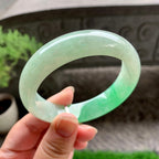 细糯种翠绿宽版轮胎手镯（59.3mm）（yc225043）
