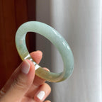 糯冰黄翡翡翠手镯（53.5mm）（yc254046）
