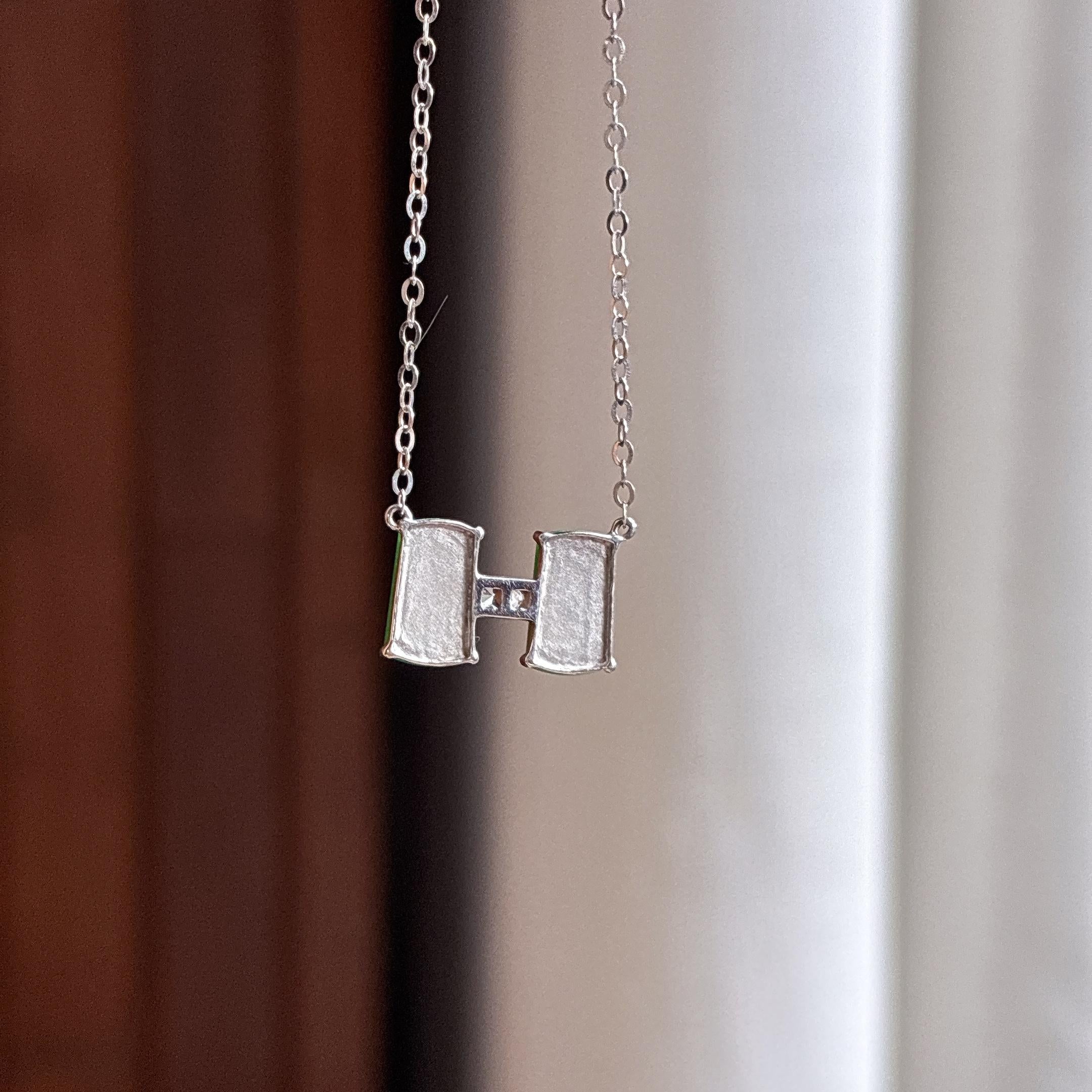 Dây chuyền ngọc phỉ thúy Myanmar loại A tự nhiên màu xanh ngọc bích đầy đặn đính vàng 18k (yc450384)
