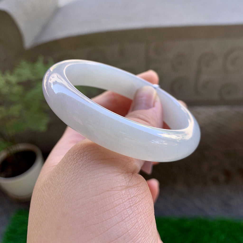 细糯种无色平安镯（53.4mm）（yc246652）