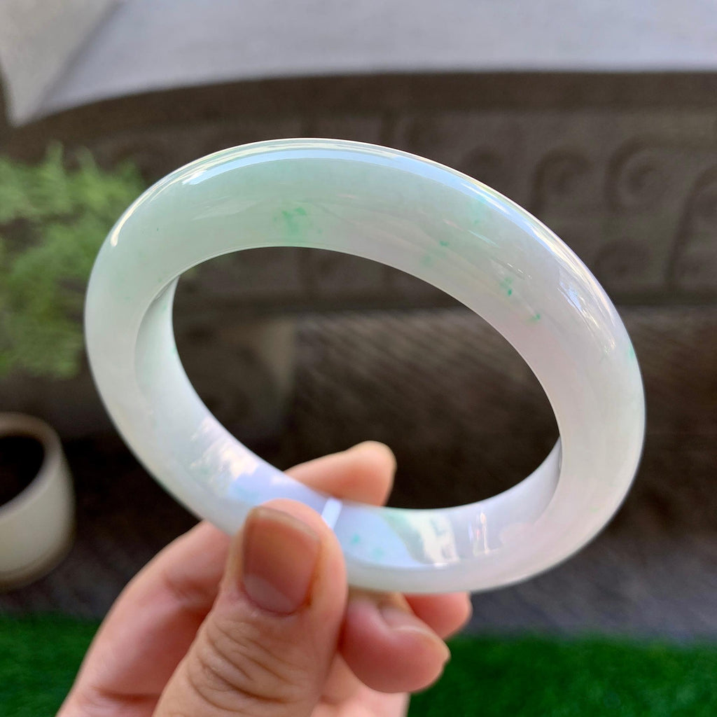 细糯种飘花平安镯（56mm）（yc246659）