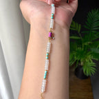 18K金镶糯冰种算盘珠手链（yc207251）