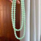 冰种晴底翡翠珠串项链（yc363635）