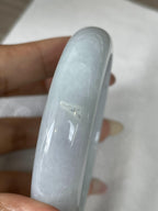 大圈口    细糯种带底色正圈平安镯58圈    天然缅甸A货翡翠（yc424792）