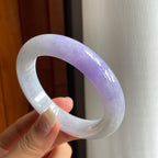 糯冰紫罗兰翡翠平安镯（57mm）（yc185063）