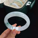 糯冰正圈飘花翡翠手镯（56mm）（yc016631）