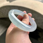 糯冰种淡晴底平安镯（54mm）（yc261147）