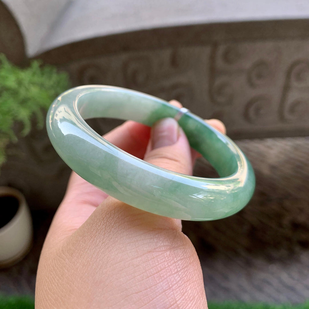 细糯种半山水平安镯（56mm）（yc240761）