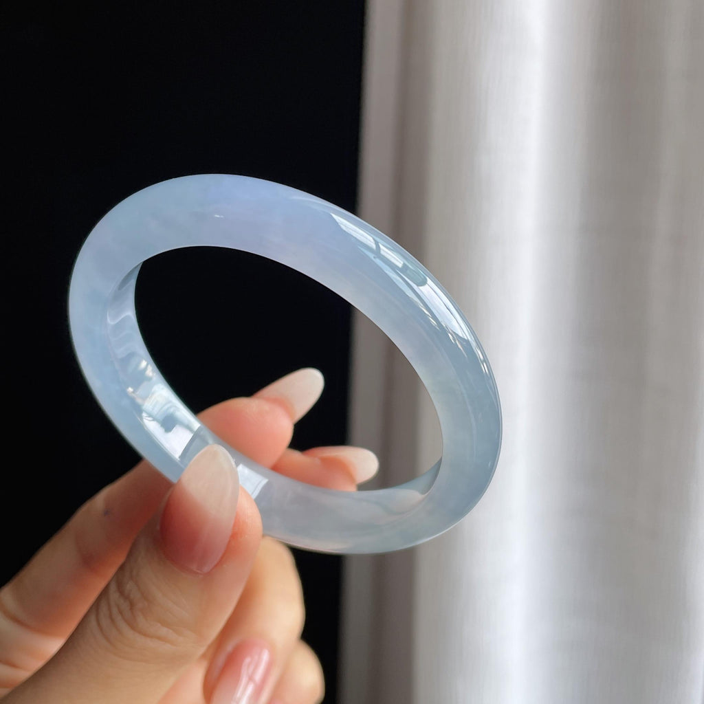 冰种紫罗兰翡翠贵妃镯（52mm）（yc293407）