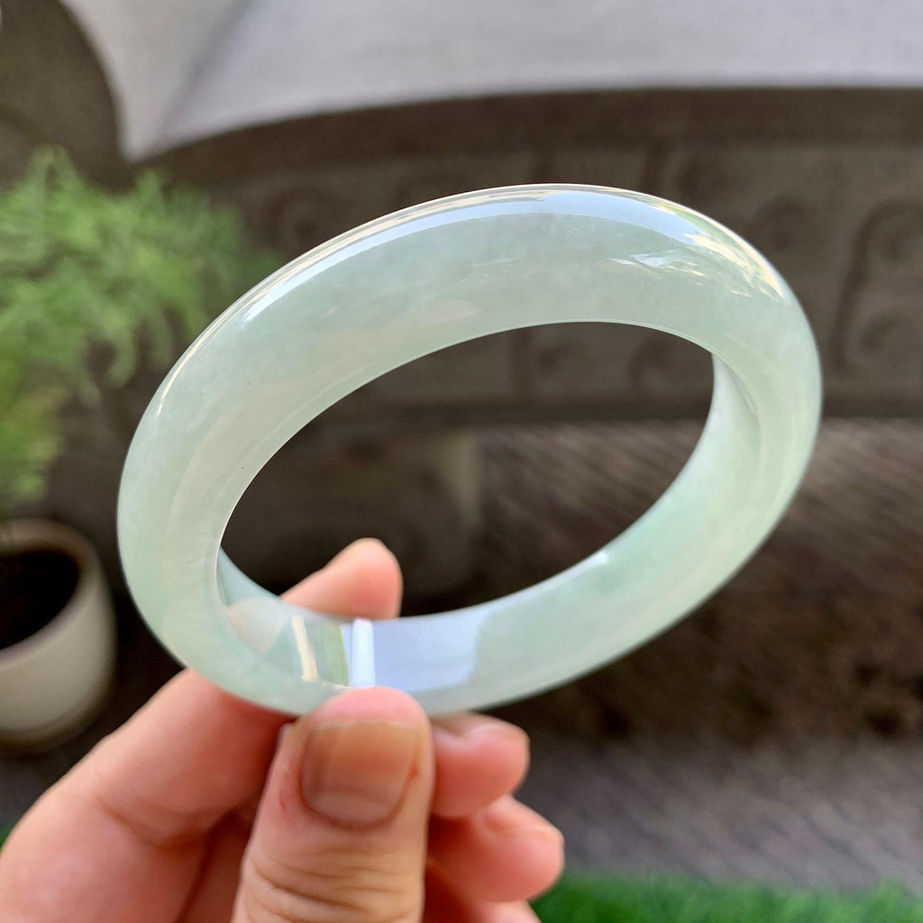 细糯种淡晴底平安镯（56mm）（yc240758）