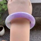 细糯种春彩飘花圆条手镯（58.2mm）