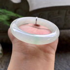 糯冰种飘绿平安镯（55.4mm）（yc195343）
