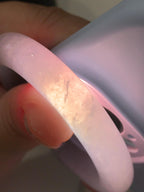 糯冰种飘黄翡平安镯（53.3mm）（yc195923）