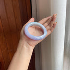 糯冰紫罗兰翡翠平安镯(58.5mm)（yc415422）