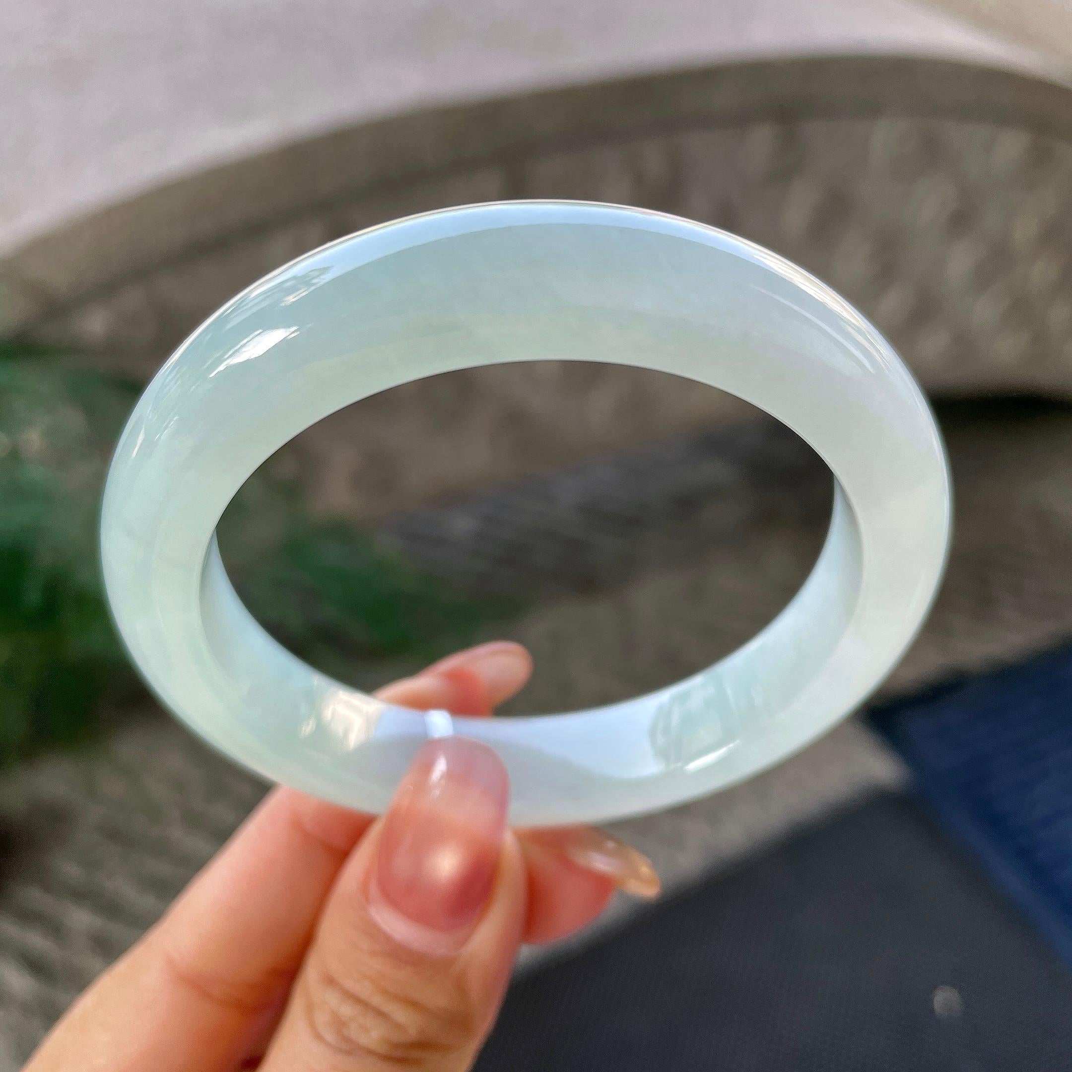 细糯种晴底平安镯（55.5mm）（yc305687）