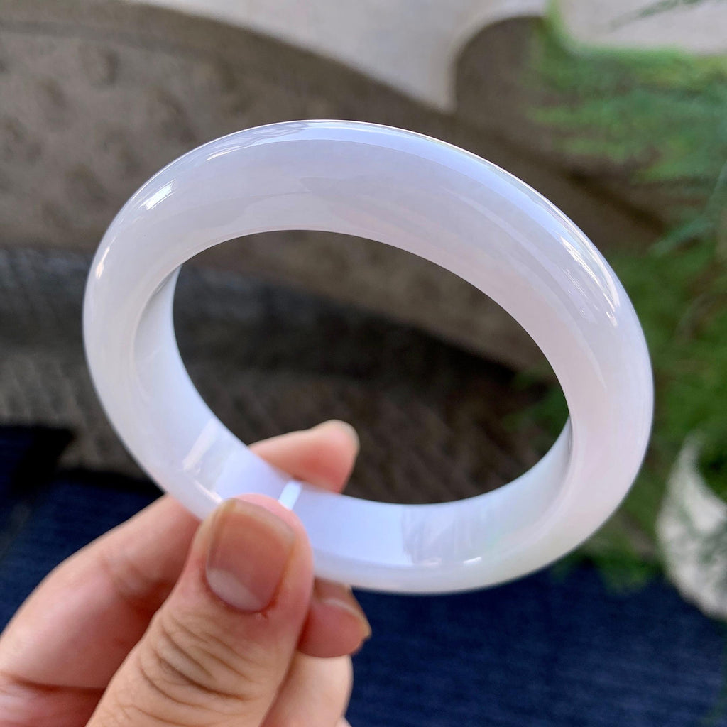 糯种无色平安镯（55mm）（yc249421）