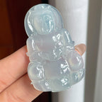 糯冰淡晴底翡翠观音（yc240370）