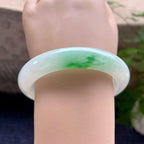 细糯种飘花平安镯（58mm）（yc206658）