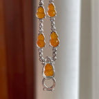 18k金钻镶冰镶黄翡翡翠万能扣（yc257273）