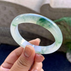 糯冰种飘花贵妃手镯（53.6mm）（yc223260）