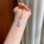 18k金扣头糯冰紫罗兰翡翠福瓜（yc356384）