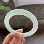 细糯种淡晴底圆条手镯（55.2mm）（yc199585）