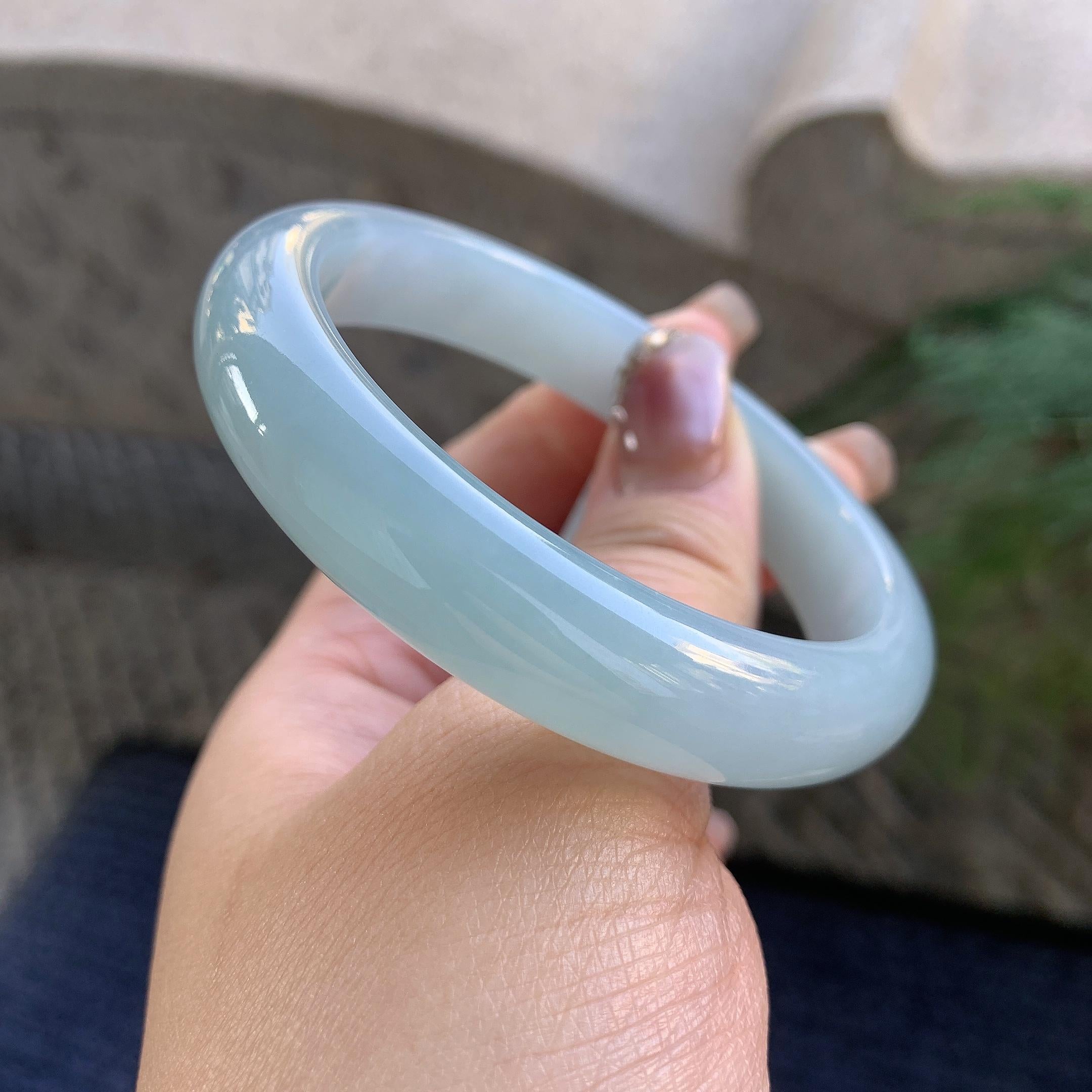 细糯种晴底平安镯（55.6mm）（yc294657）