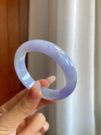 糯冰淡椿紫罗兰翡翠平安镯（55mm）（yc268249）