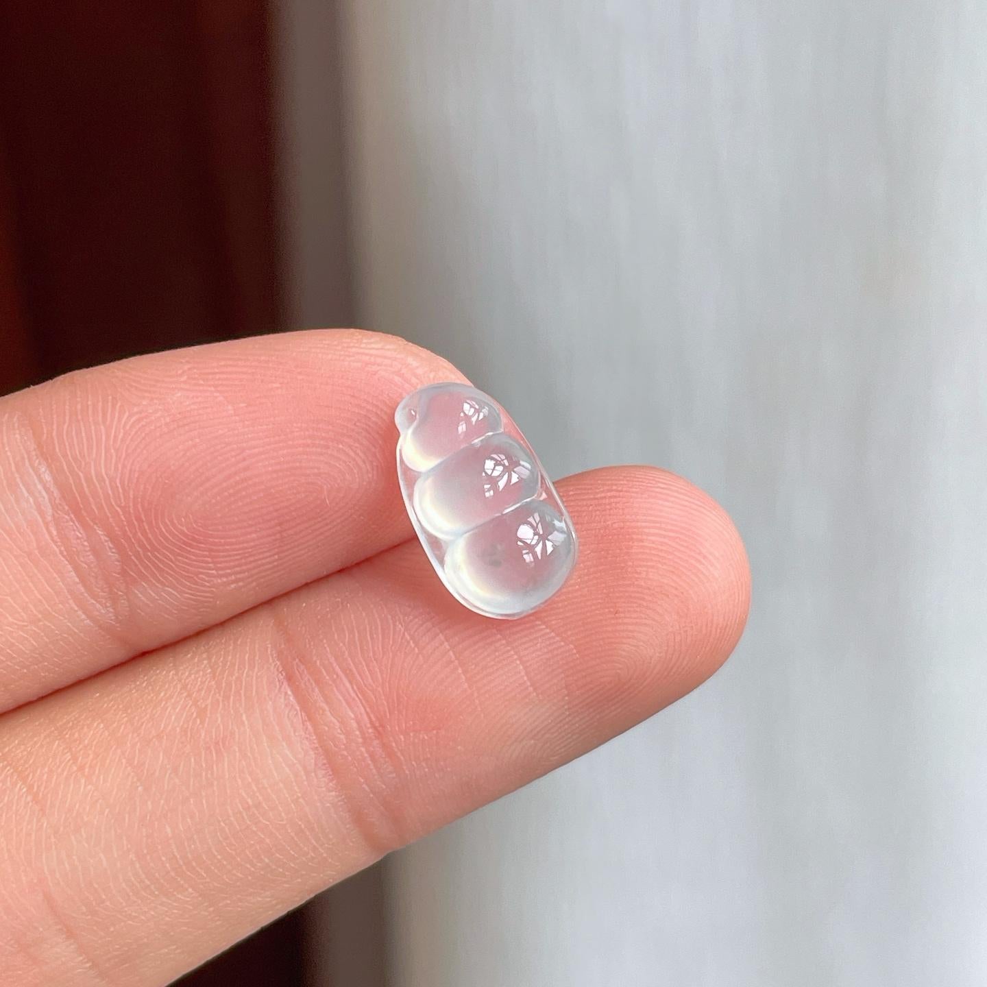 裸石冰玻种翡翠豆子（yc249135）