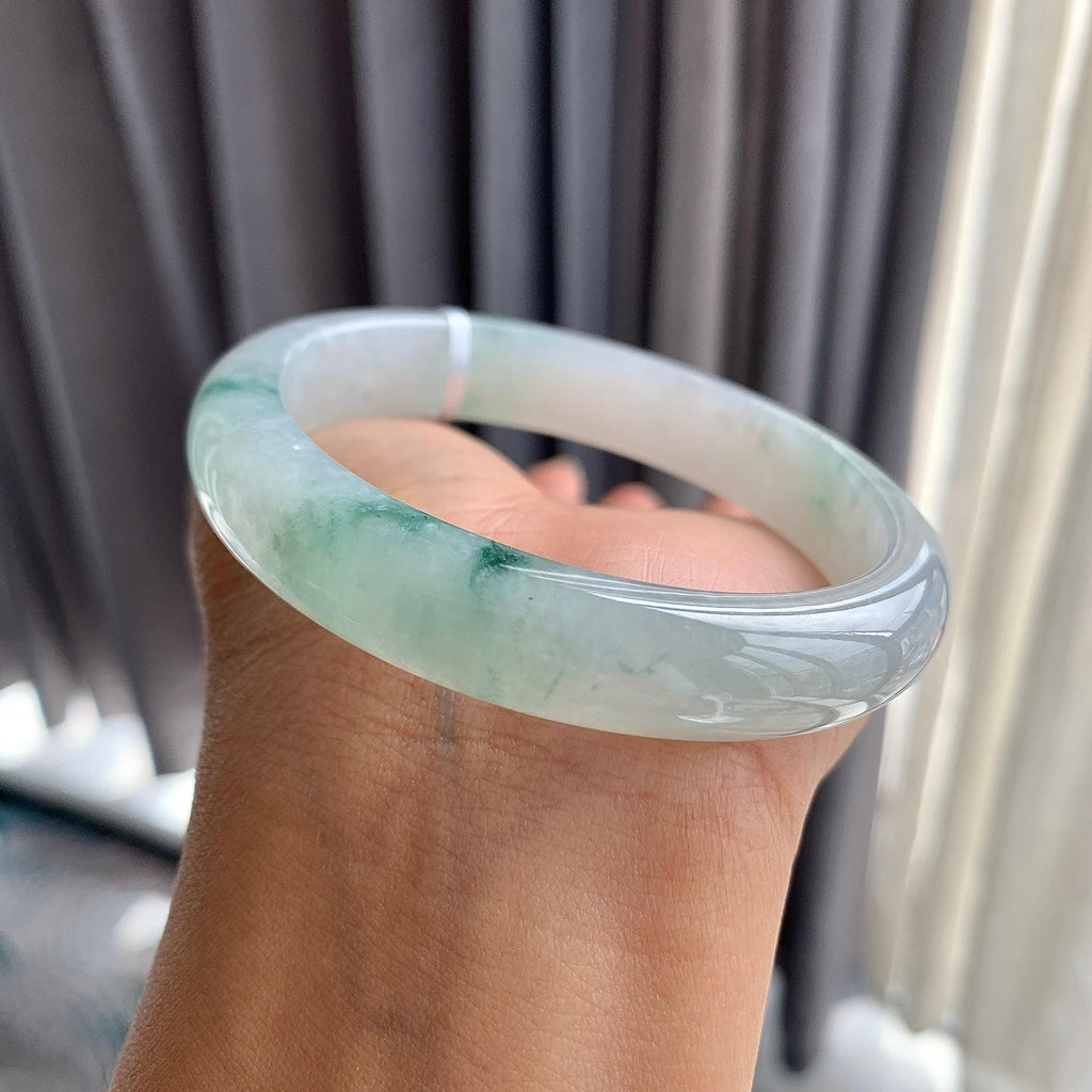 细糯种飘花贵妃手镯（56.4mm）（yc250447）